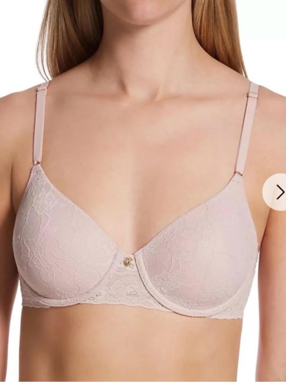 Natori Bliss Allure Contour Underwire Bra 34B Rose Beige